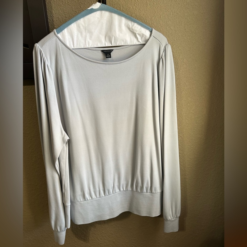 Grey dressy warm top